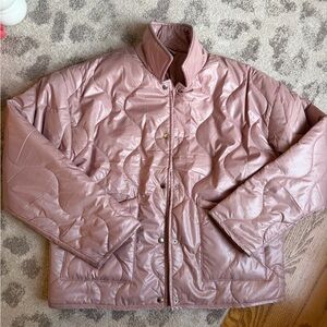 Katydid Pink Quilted Jacket size women’s Medium with pockets new no tag